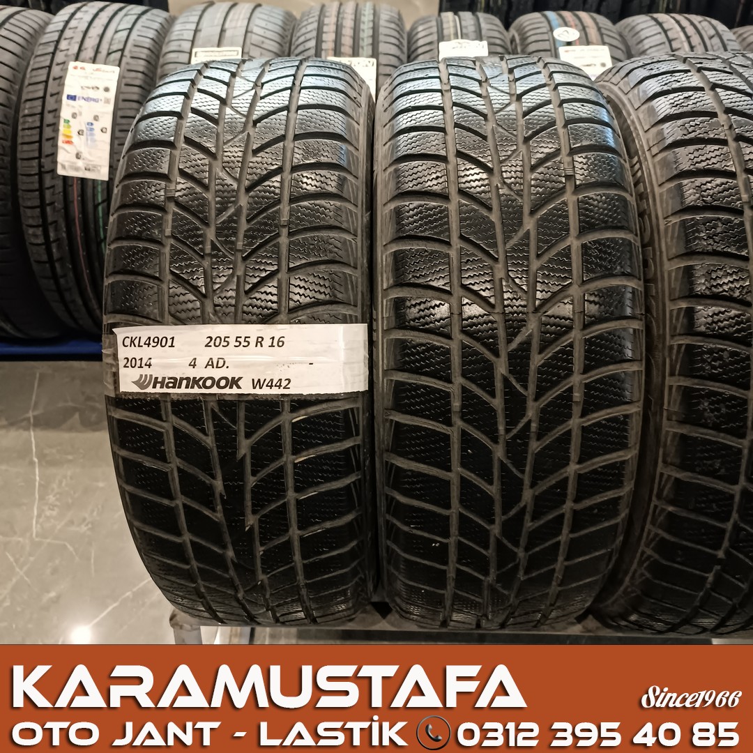 205 55 R 16 HANKOOK W442 91T * 2014 * 4 ADET * CKL4901