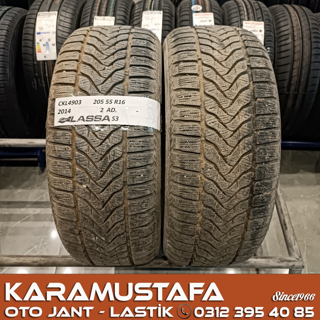 205 55 R 16 LASSA SNOWAYS3 91H * 2014 * 2 ADET * CKL4903