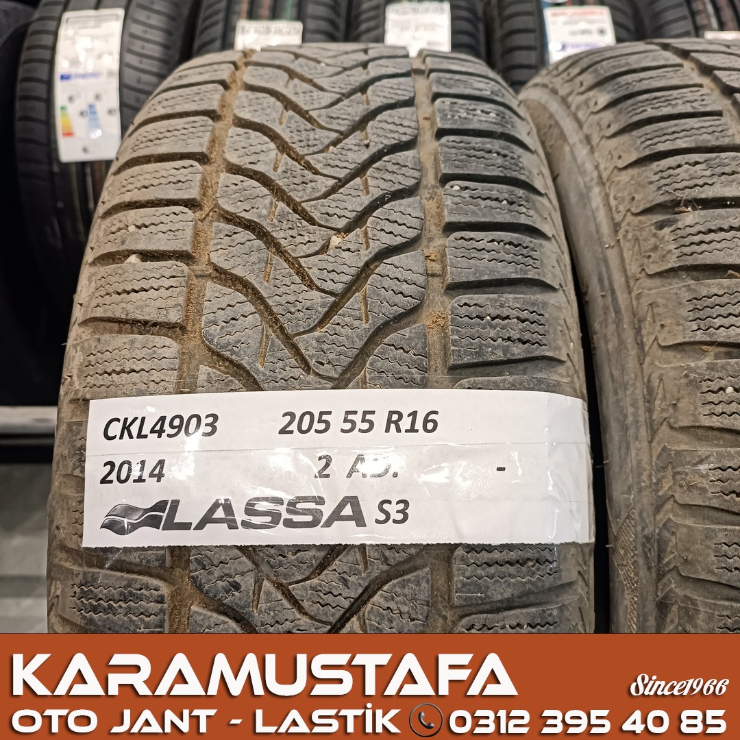 205 55 R 16 LASSA SNOWAYS3 91H * 2014 * 2 ADET * CKL4903