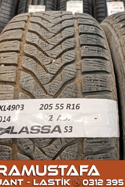 205 55 R 16 LASSA SNOWAYS3 91H * 2014 * 2 ADET * CKL4903