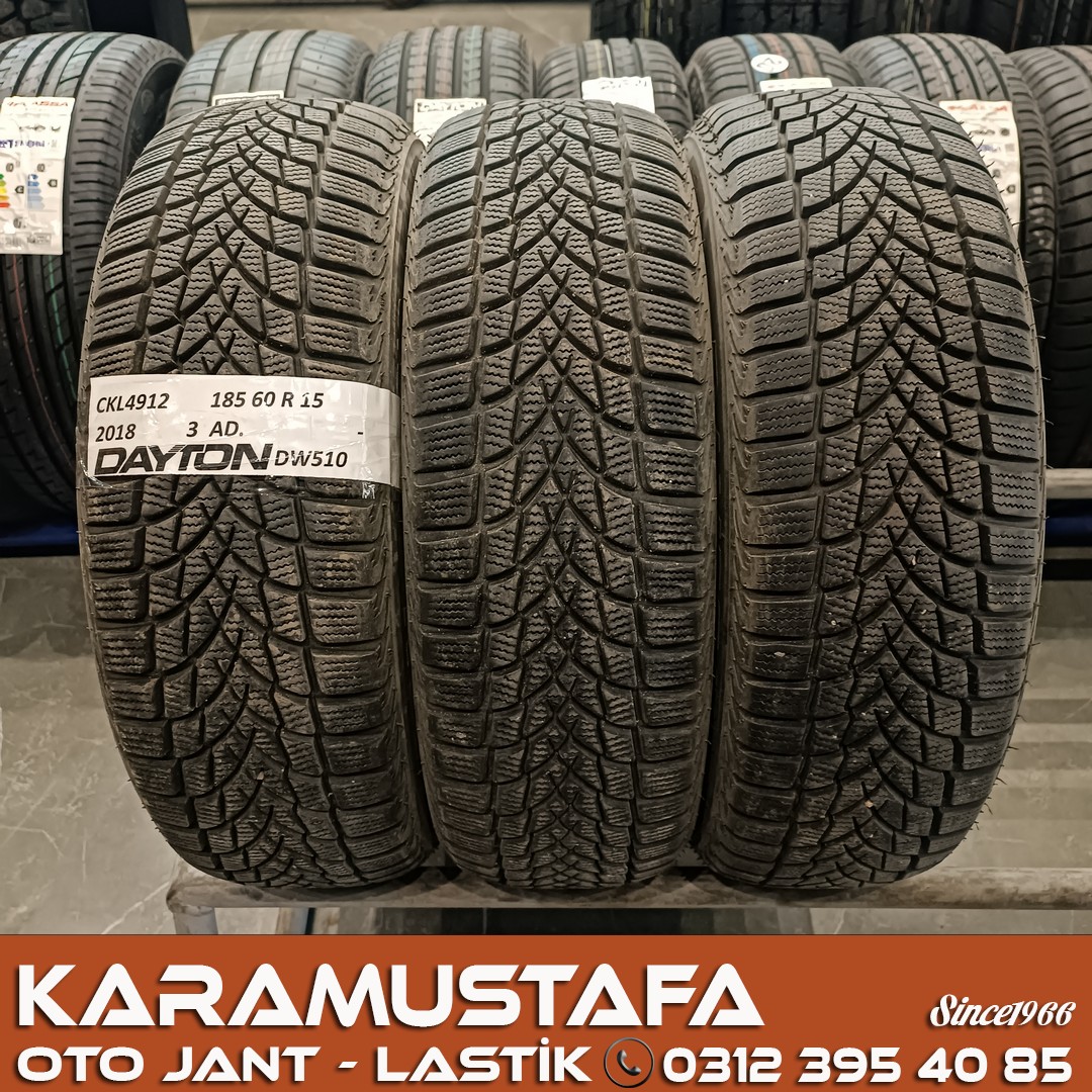 185 60 R 15 DAYTON DW510 88T * 2018 * 3 ADET * CKL4912