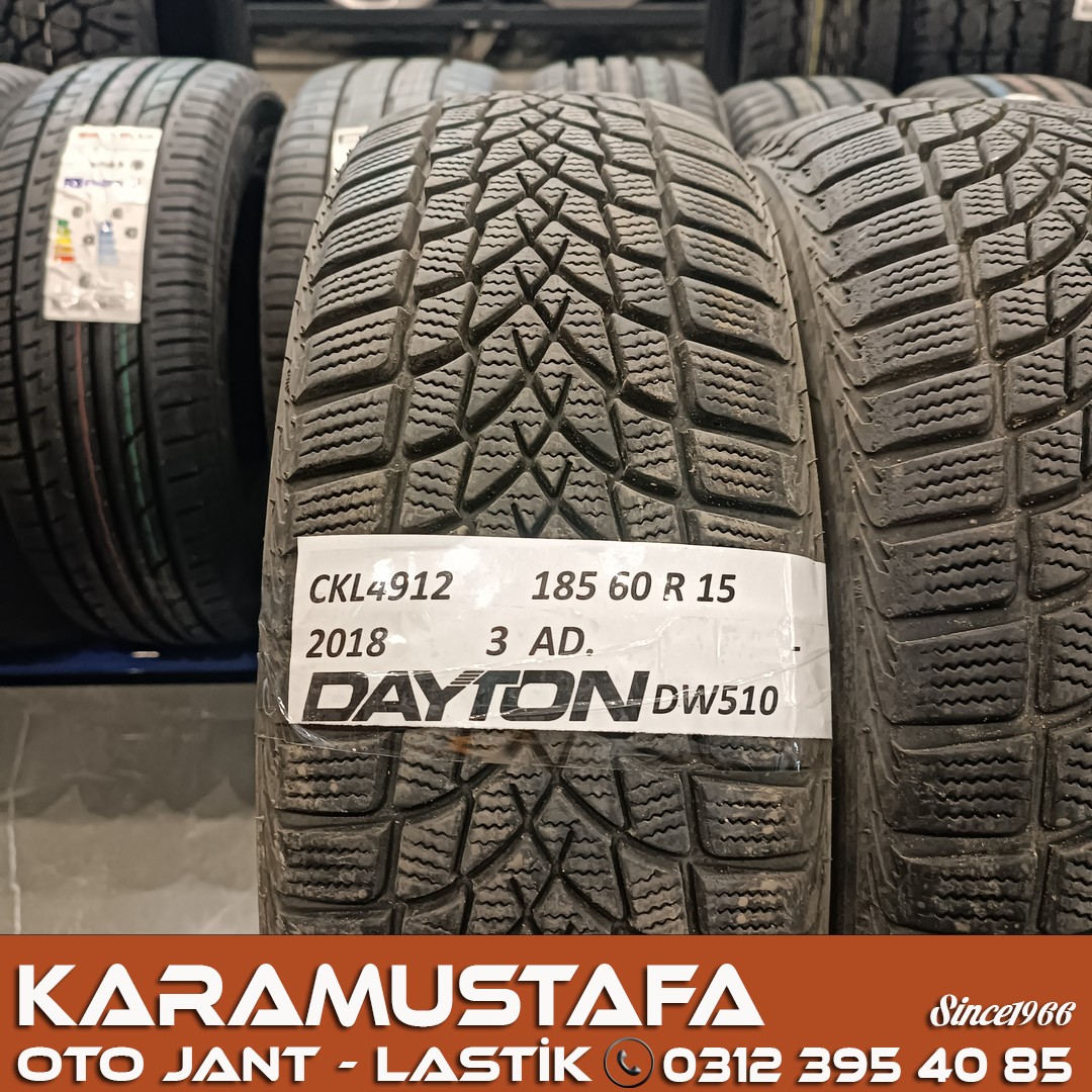 185 60 R 15 DAYTON DW510 88T * 2018 * 3 ADET * CKL4912