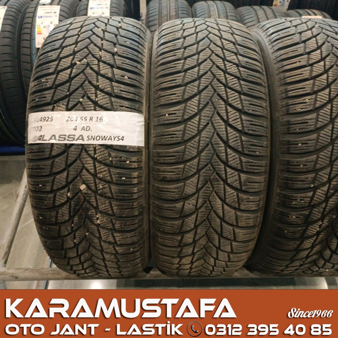 205 55 R 16 LASSA SNOWAYS4 91H * 2022 * 4 ADET * CKL4925