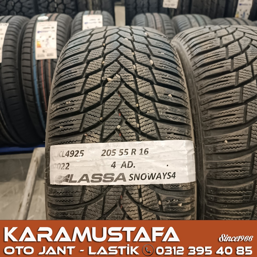 205 55 R 16 LASSA SNOWAYS4 91H * 2022 * 4 ADET * CKL4925