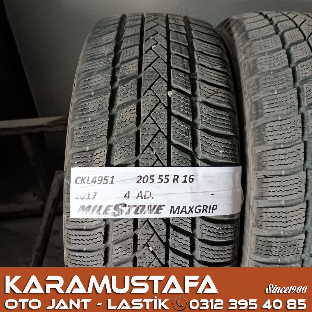 205 55 R 16 MILESTONE MAXGRIP 91H * 2017 * 4 ADET * CKL4951