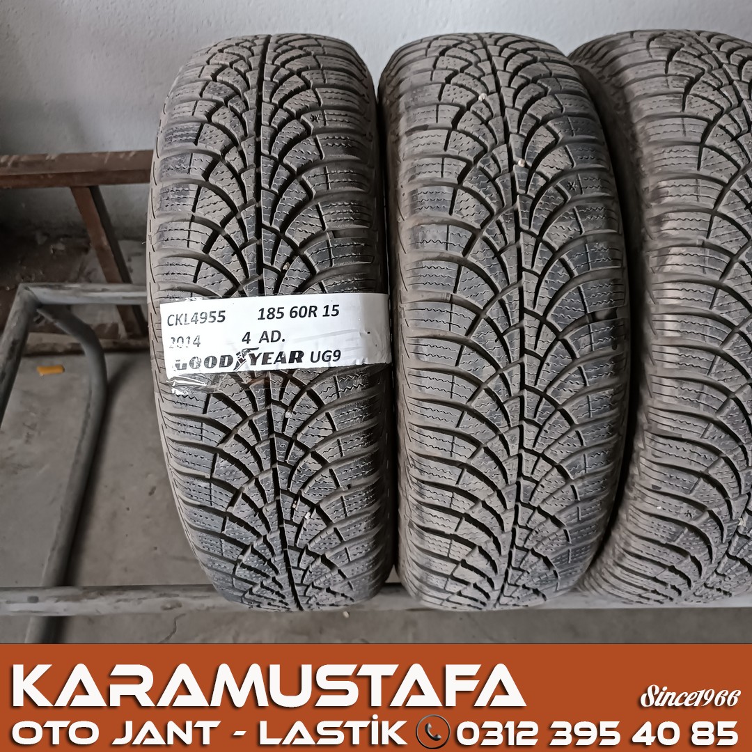 185 60 R 15 GOODYEAR UG9 84T * 2014 * 4 ADET * CKL4955