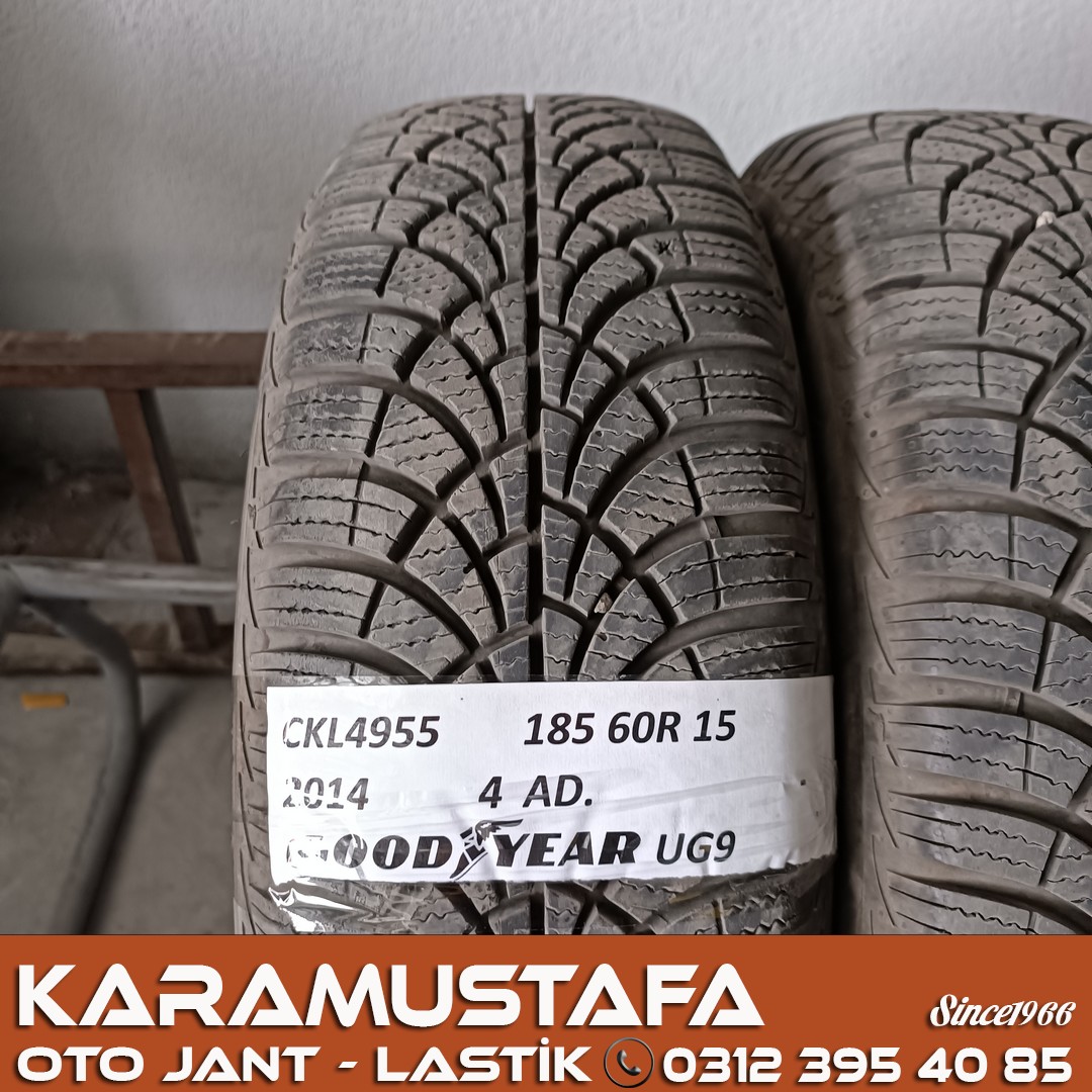 185 60 R 15 GOODYEAR UG9 84T * 2014 * 4 ADET * CKL4955