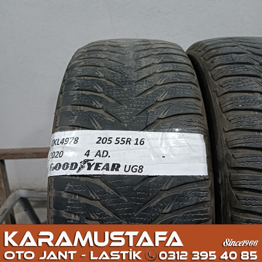 205 55 R 16 GOODYEAR UG8 91T * 2020 * 4 ADET * CKL4978