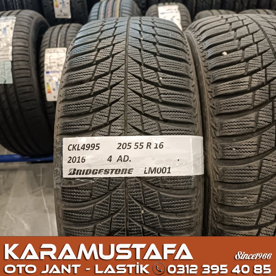 205 55 R 16 BRIDGESTONE LM001 91H * 2016 * 4 ADET * CKL4995