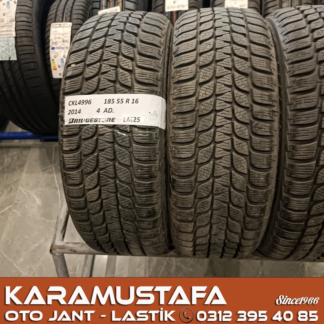 185 55 R 16 BRIDGESTONE LM25 87H * 2014 * 4 ADET * CKL4996