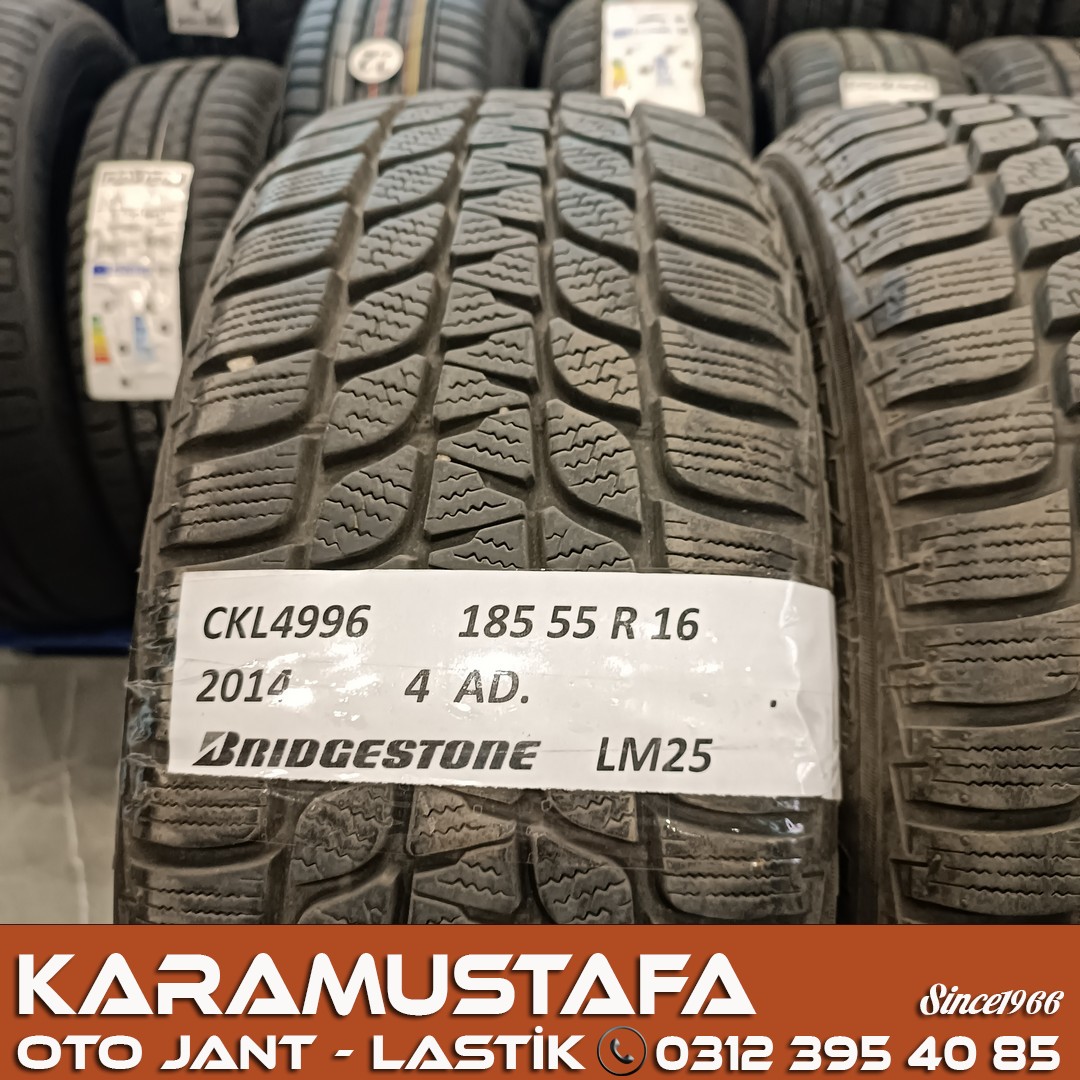 185 55 R 16 BRIDGESTONE LM25 87H * 2014 * 4 ADET * CKL4996