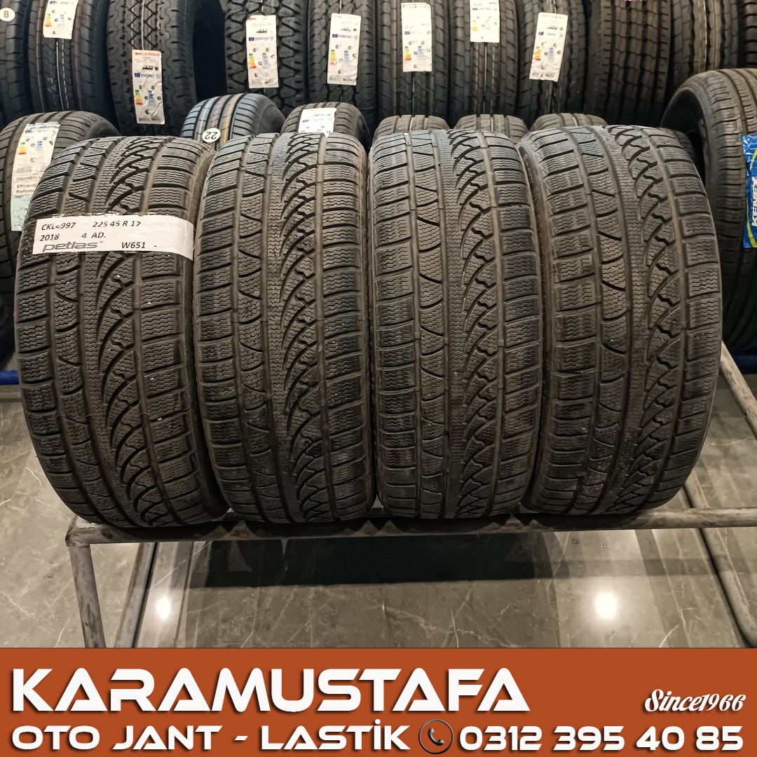 225 45 R 17 PETLAS W651 94V * 2018 * 4 ADET * CKL4997