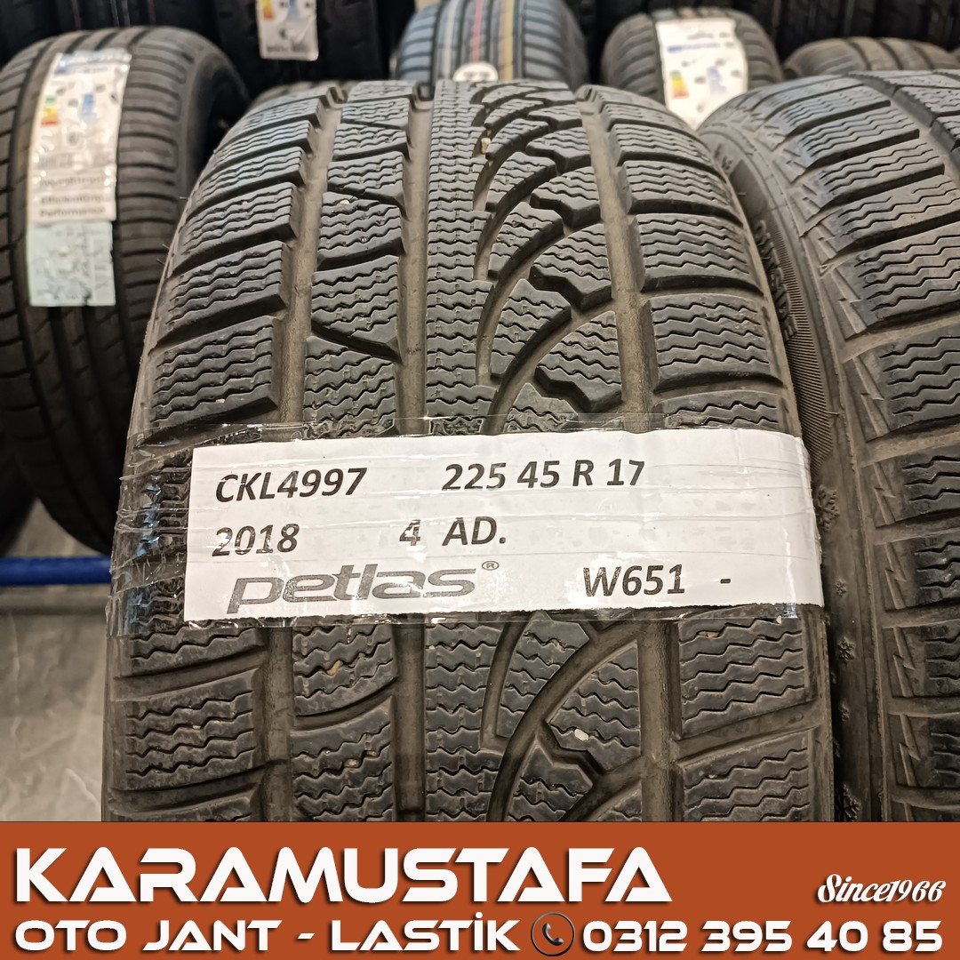 225 45 R 17 PETLAS W651 94V * 2018 * 4 ADET * CKL4997