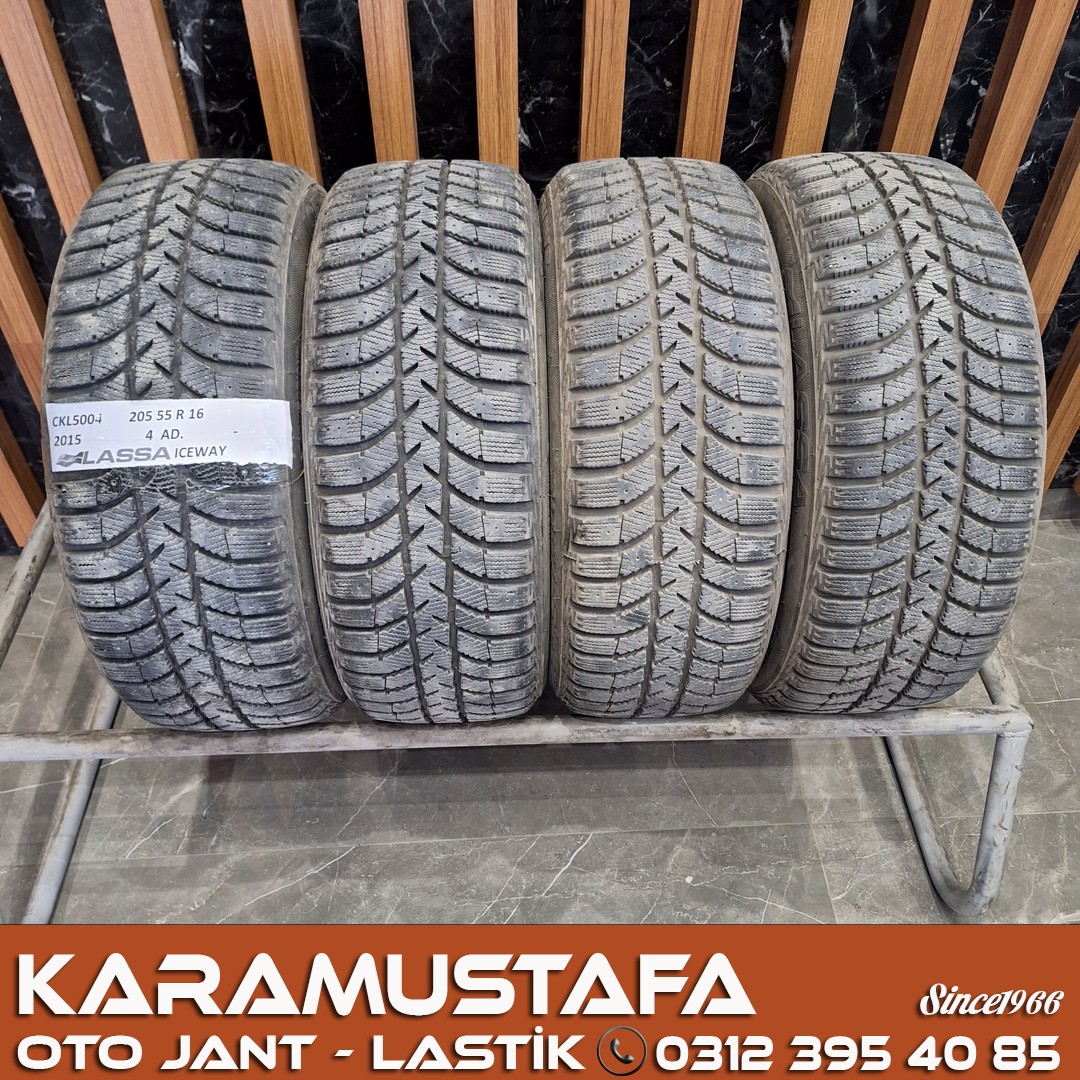 205 55 R 16 LASSA ICEWAYS 91T * 2015 * 4 ADET * CKL5004