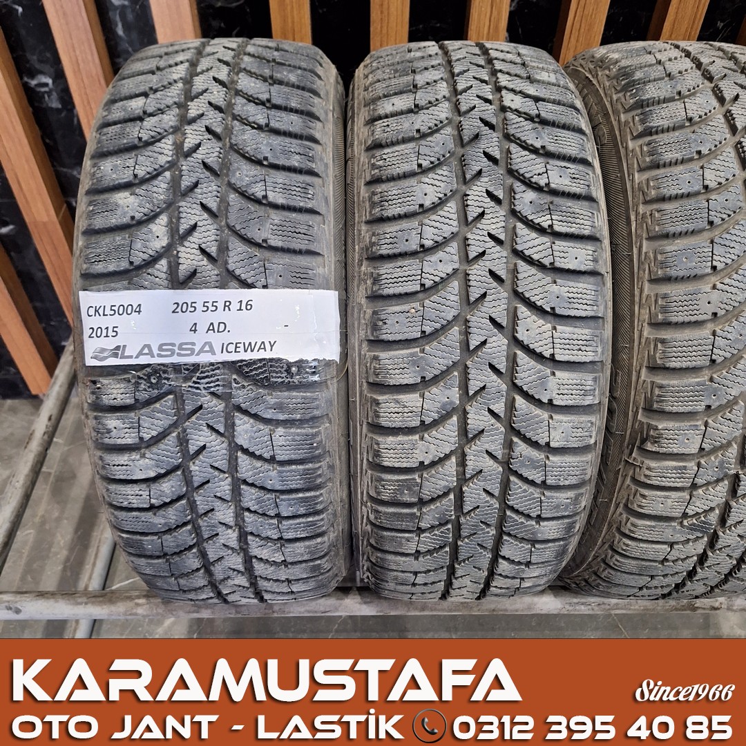 205 55 R 16 LASSA ICEWAYS 91T * 2015 * 4 ADET * CKL5004