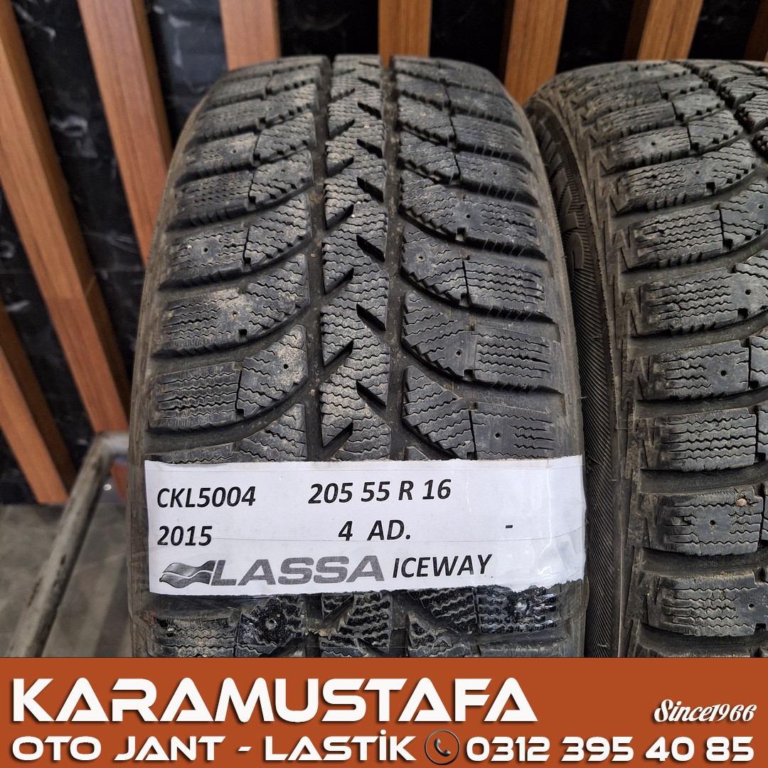 205 55 R 16 LASSA ICEWAYS 91T * 2015 * 4 ADET * CKL5004