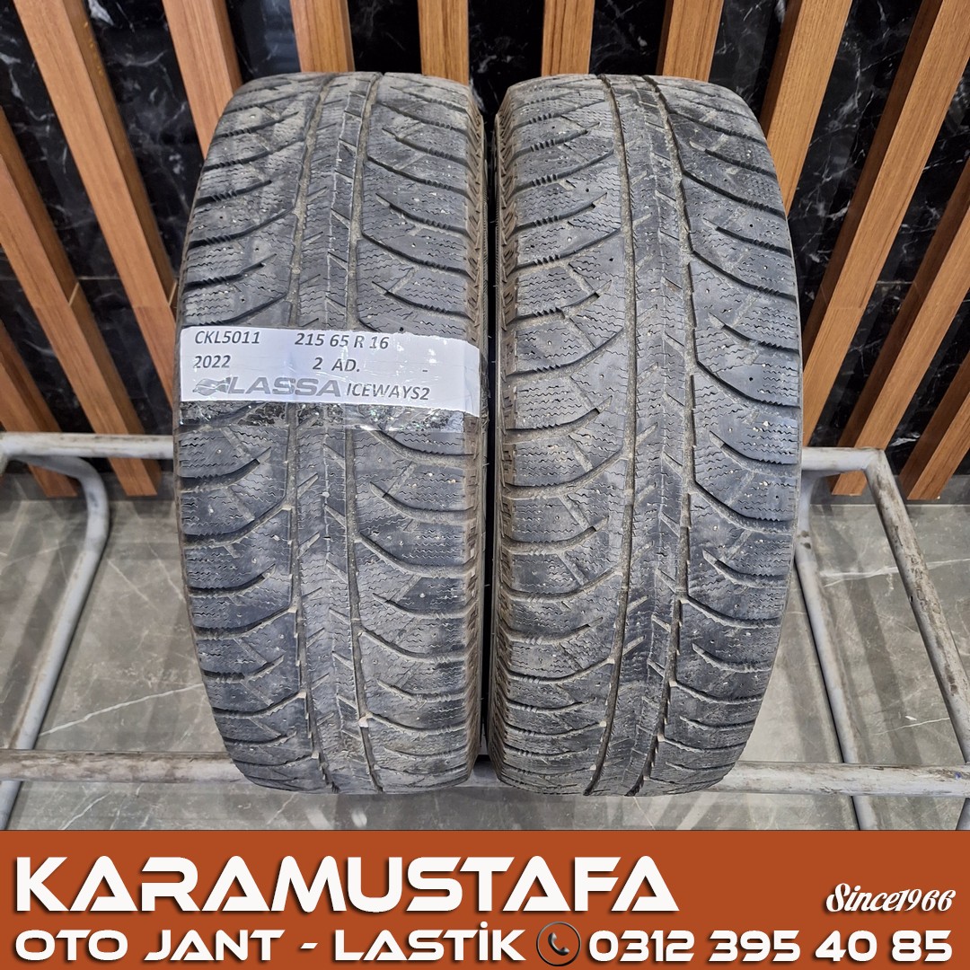 215 65 R 16 LASSA ICEWAYS 2 * 98T * 2022 *  2 ADET * CKL5011