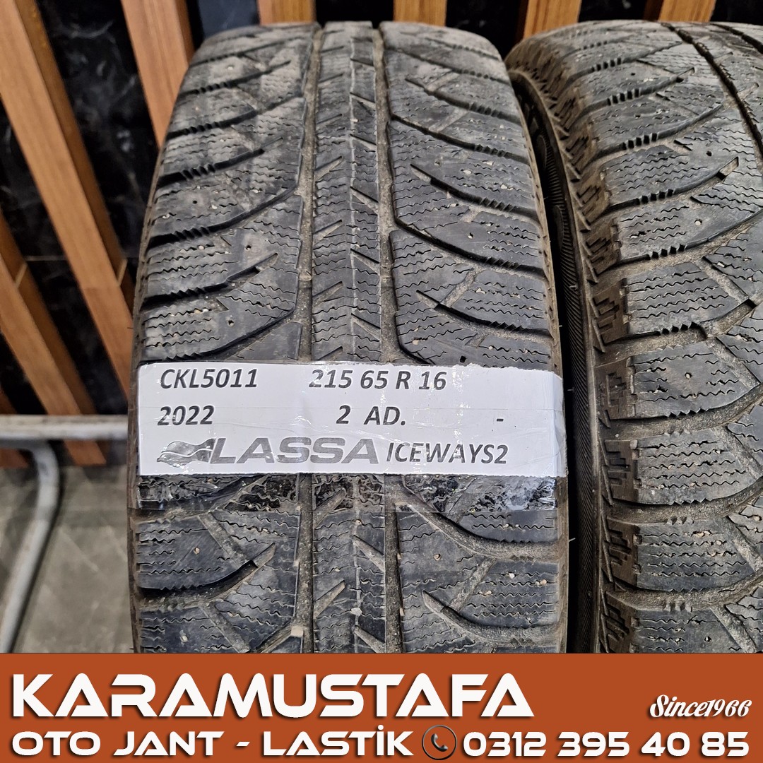 215 65 R 16 LASSA ICEWAYS 2 * 98T * 2022 *  2 ADET * CKL5011