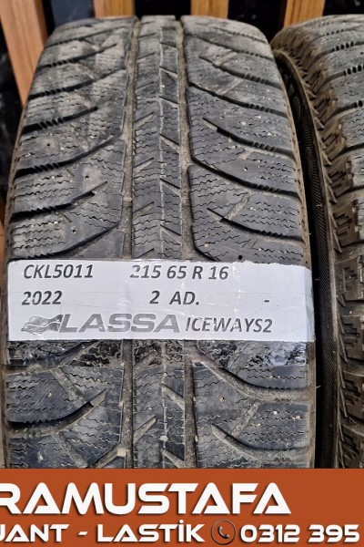 215 65 R 16 LASSA ICEWAYS 2 * 98T * 2022 *  2 ADET * CKL5011