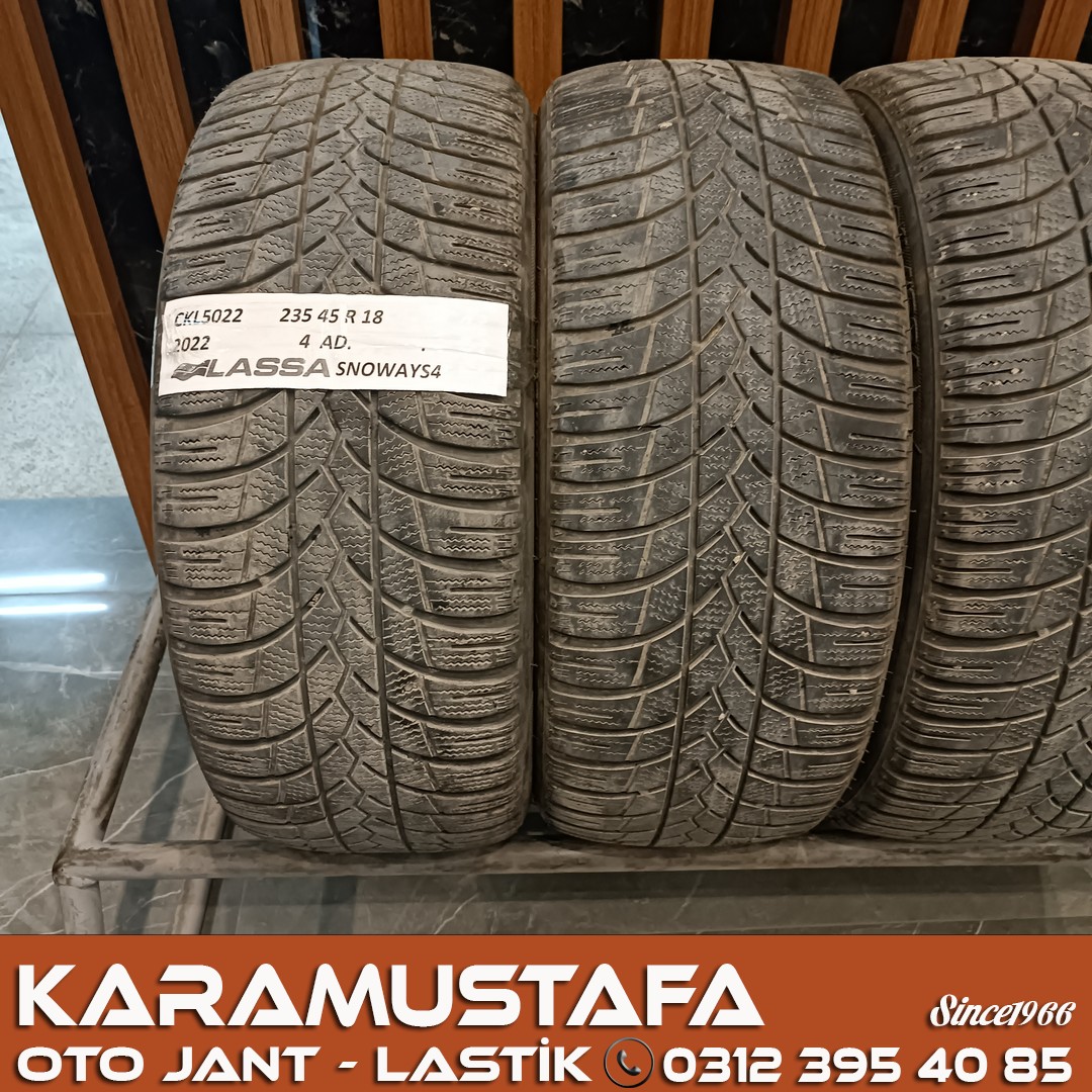 235 45 R 18 LASSA SNOWAYS4 98V * 2022 * 4 ADET * CKL5022