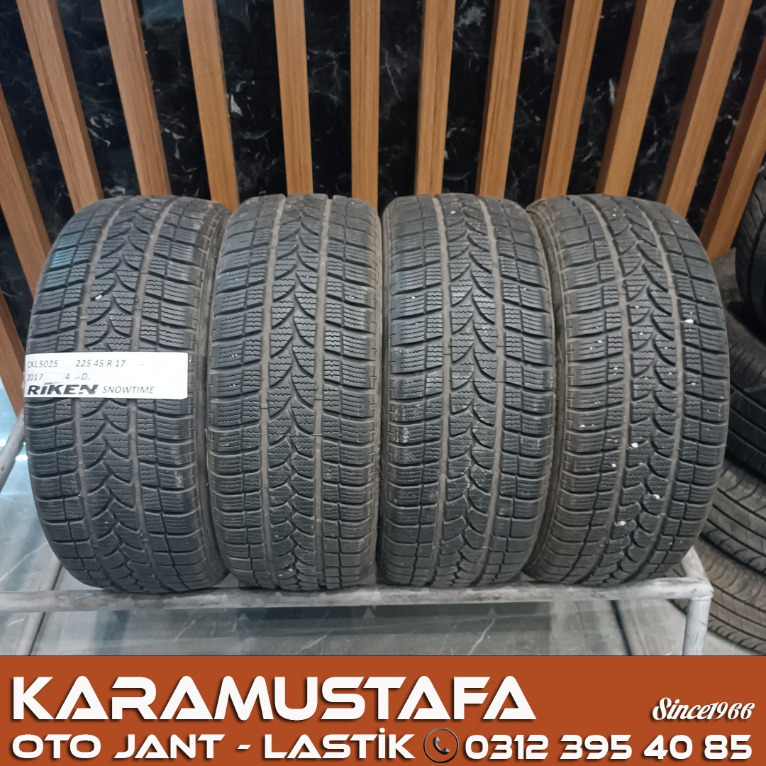 225 45 R 17 RIKEN SNOWTIME B2 94H * 2017 * 4 ADET * CKL5025