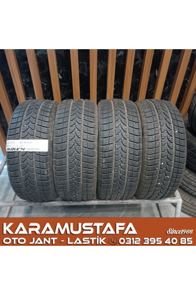 225 45 R 17 RIKEN SNOWTIME B2 94H * 2017 * 4 ADET * CKL5025