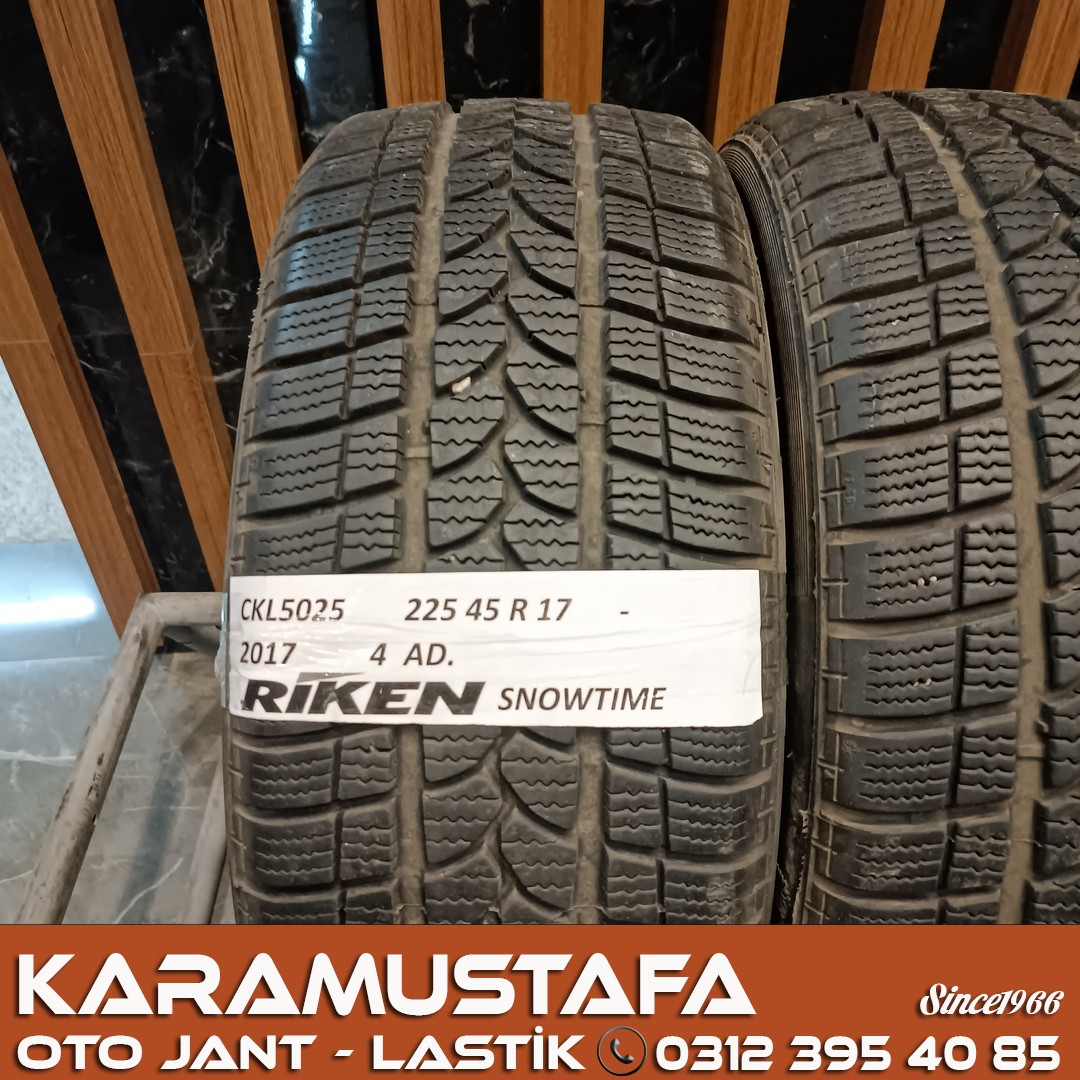 225 45 R 17 RIKEN SNOWTIME B2 94H * 2017 * 4 ADET * CKL5025