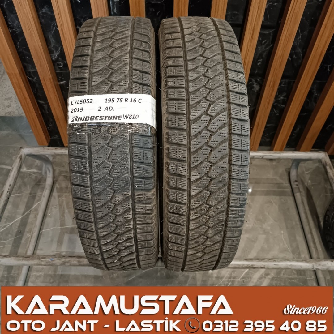 195 75 R 16C  BRIDGESTONE W810 * 107R * 2019 *  2 ADET * CKL5052