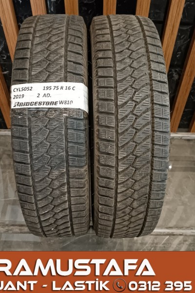 195 75 R 16C  BRIDGESTONE W810 * 107R * 2019 *  2 ADET * CKL5052