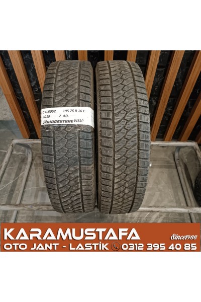 195 75 R 16C  BRIDGESTONE W810 * 107R * 2019 *  2 ADET * CKL5052