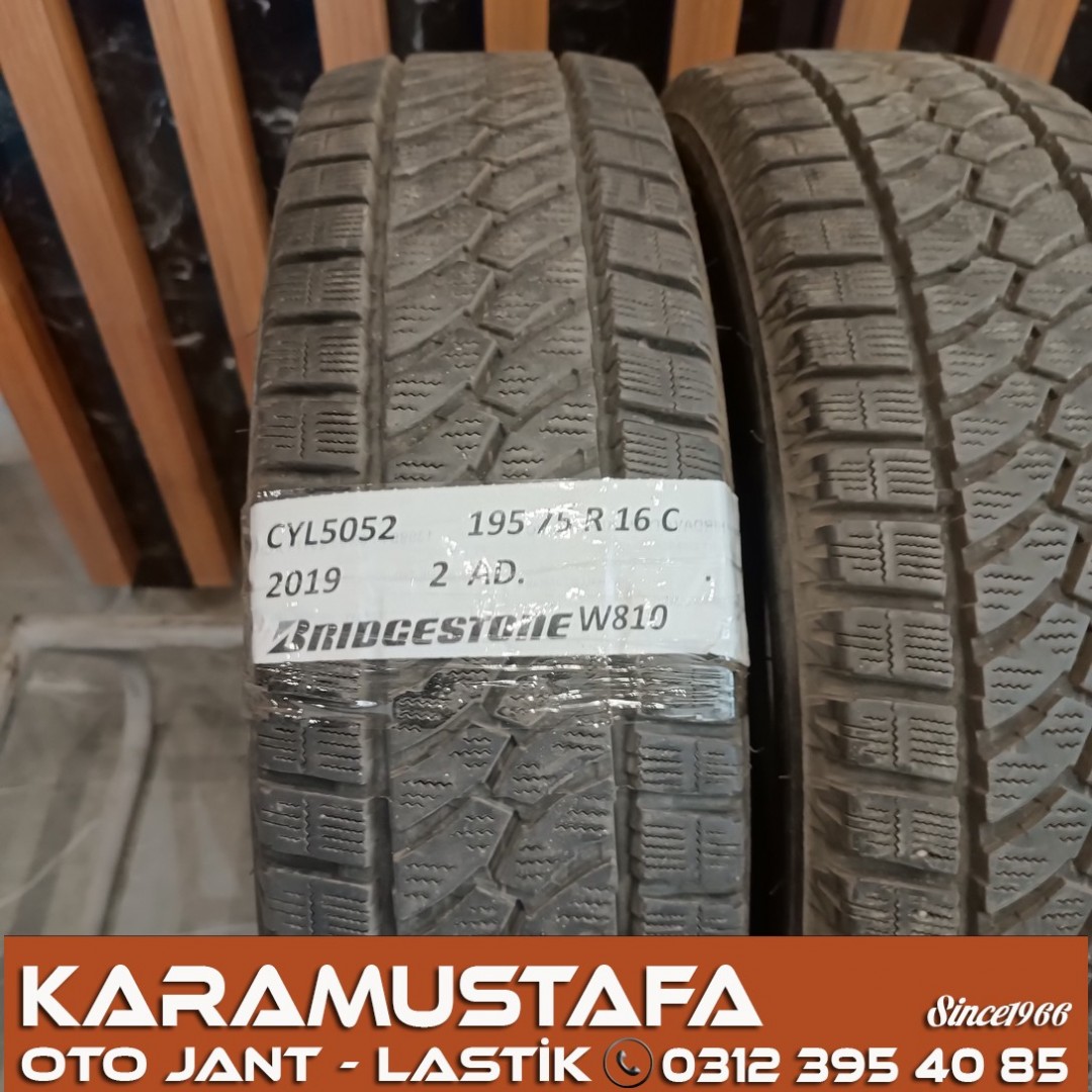 195 75 R 16C  BRIDGESTONE W810 * 107R * 2019 *  2 ADET * CKL5052