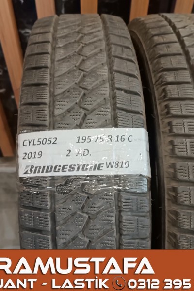 195 75 R 16C  BRIDGESTONE W810 * 107R * 2019 *  2 ADET * CKL5052