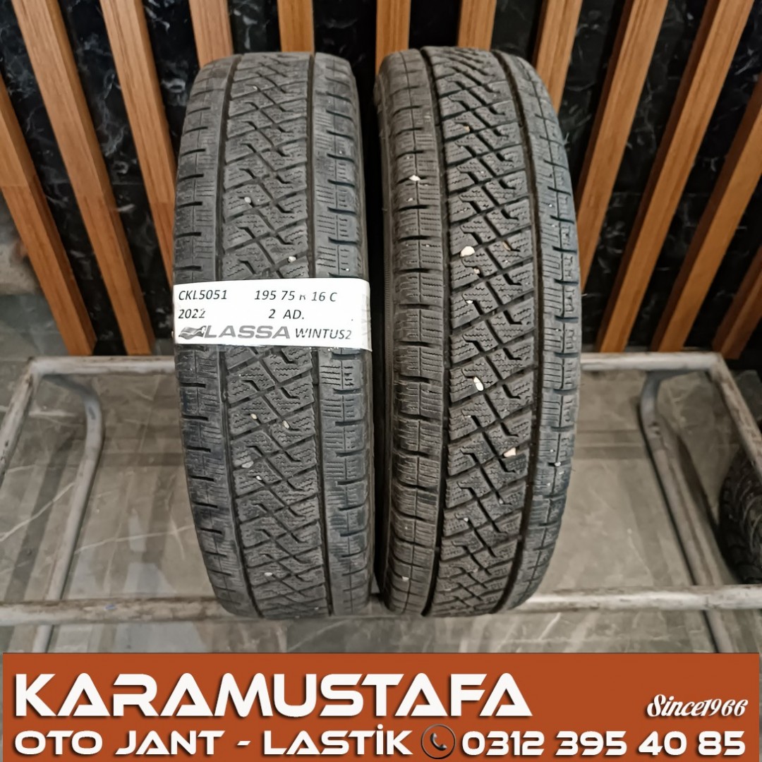 195 75 R 16C  BRIDGESTONE W810 * 107R * 2019 *  2 ADET * CKL5052