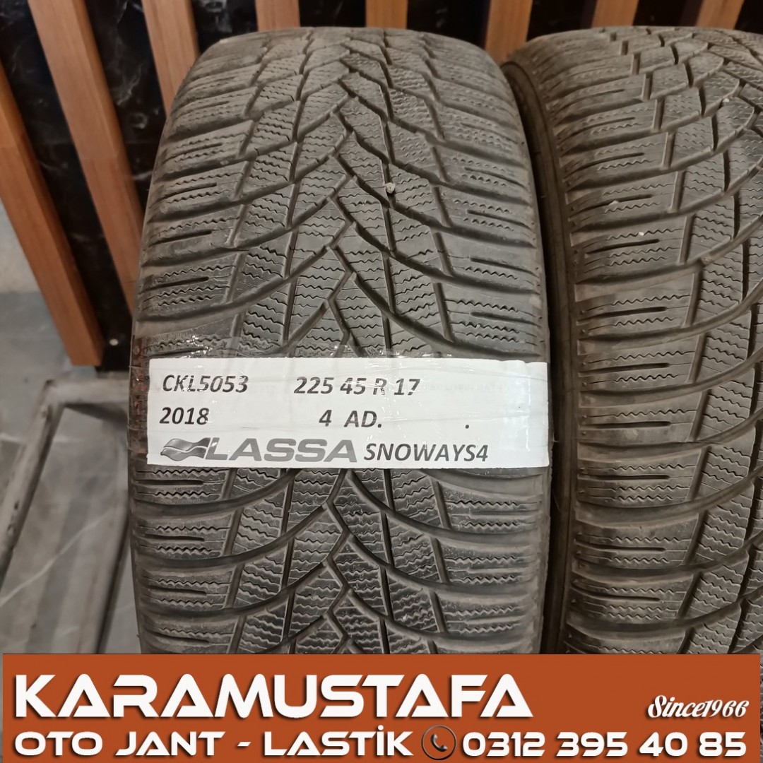 225 45 R 17 LASSA SNOWAYS4 94V * 2018 * 4 ADET * CKL5053