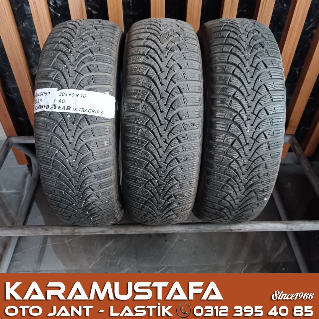 205 60 R 16 GOODYEAR UG9 92H * 2015 * 3 ADET * CKL5069