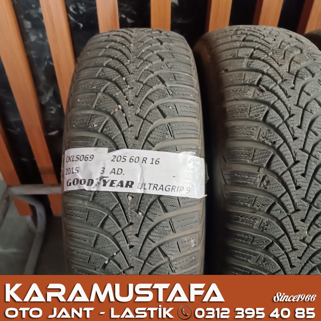 205 60 R 16 GOODYEAR UG9 92H * 2015 * 3 ADET * CKL5069