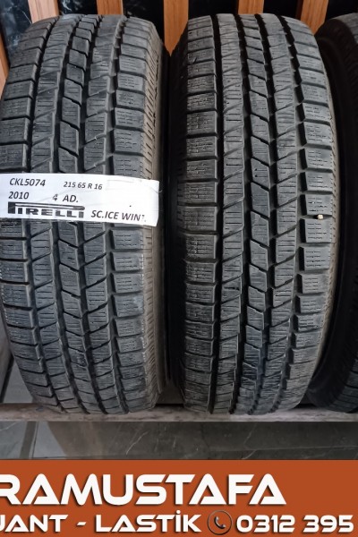 215 65 R 16 PIRELLI SC ICE WIN 98T * 2010 * 4 ADET * CKL5074