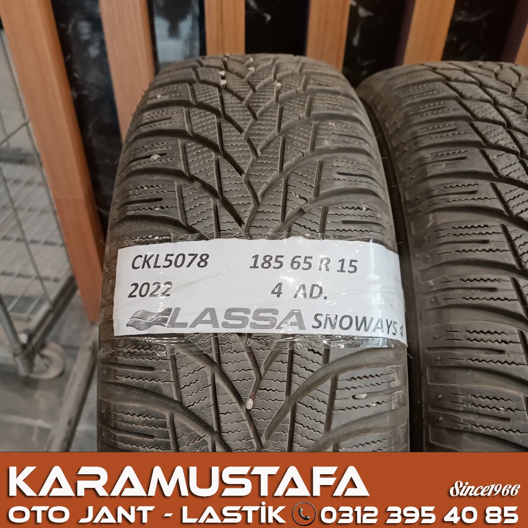 185 65 R 15 LASSA SNOWAYS4 88T * 2022 * 4 ADET * CKL5078