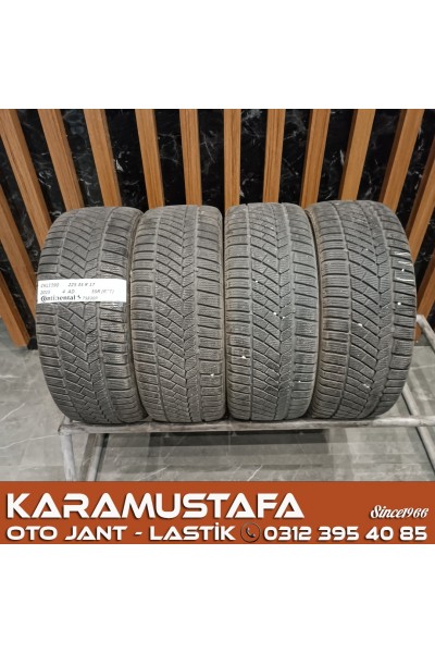 225 45 R 17 CONTINENTAL TS830P SSR RFT * 2016 * 4 ADET * CKL5090