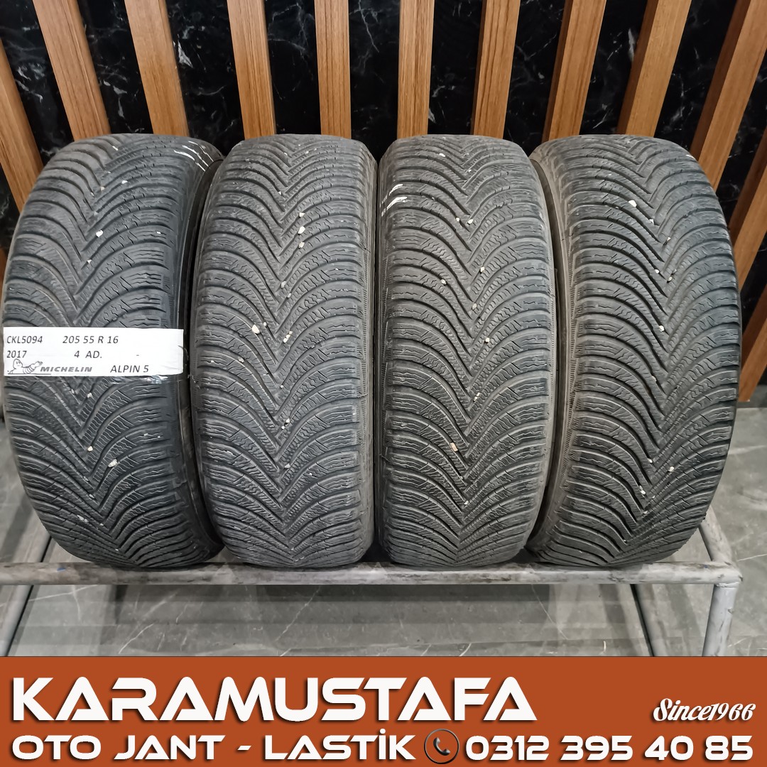 205 55 R 16 MICHELIN ALPIN5 91T * 2017 * 4 ADET * CKL5094