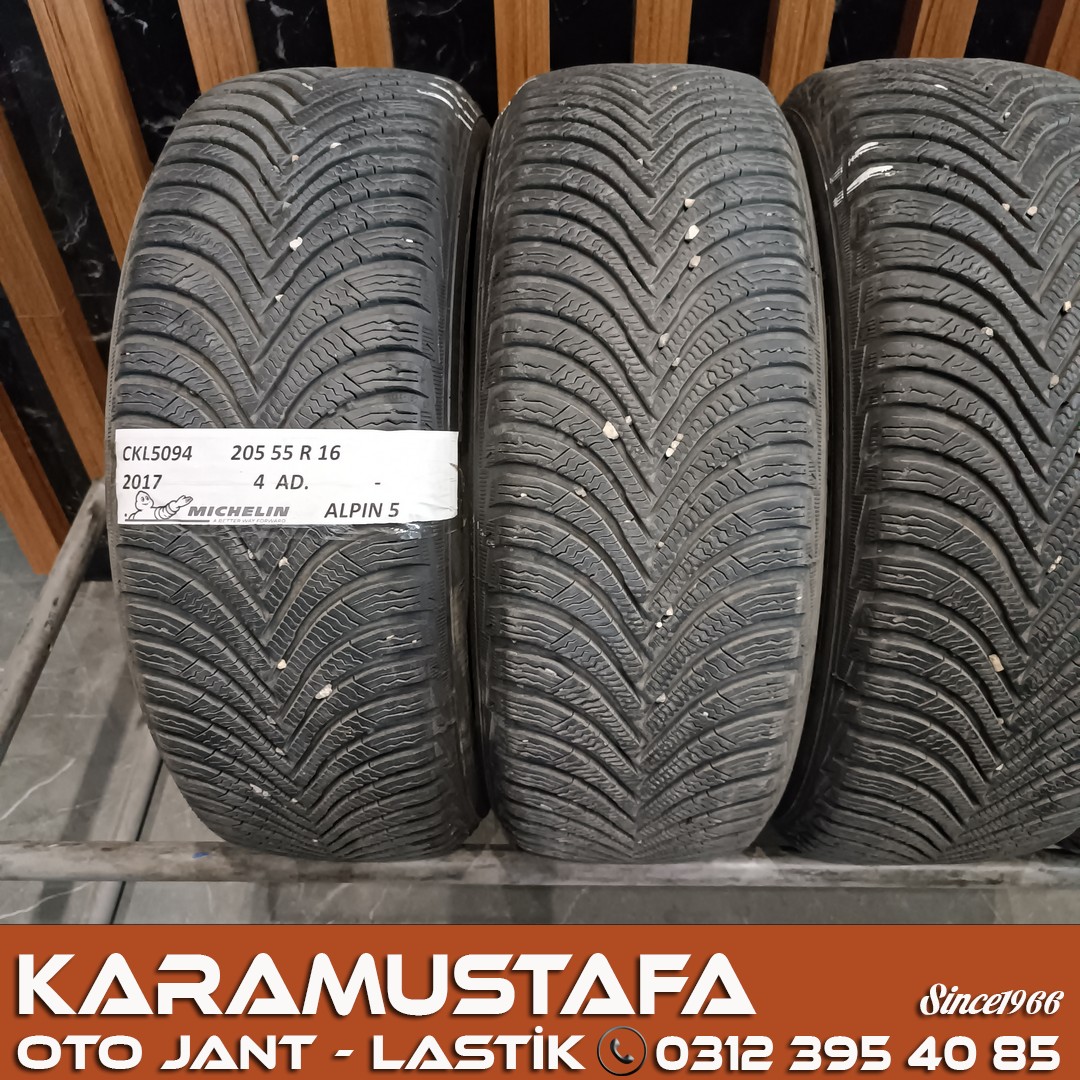 205 55 R 16 MICHELIN ALPIN5 91T * 2017 * 4 ADET * CKL5094