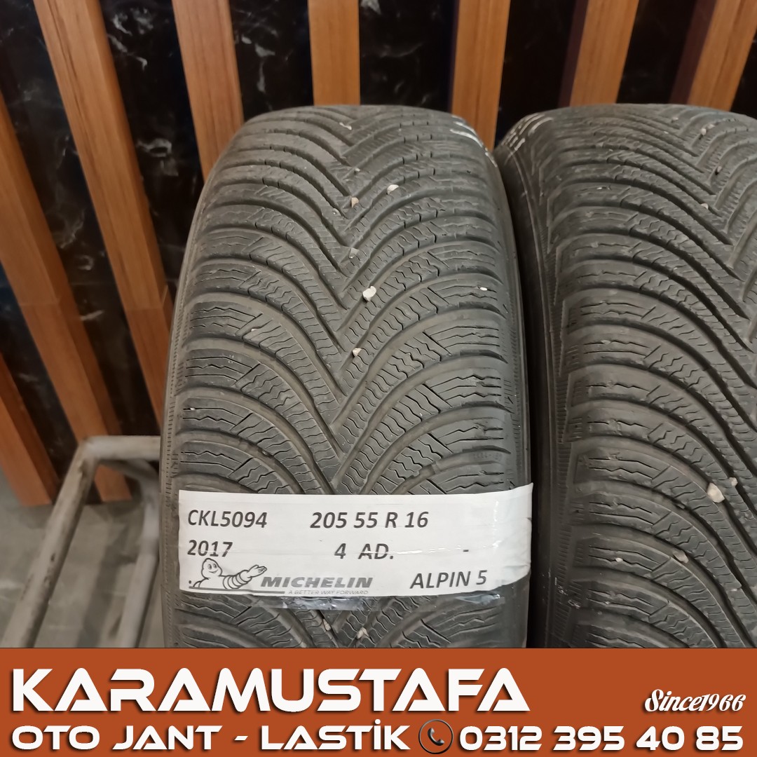 205 55 R 16 MICHELIN ALPIN5 91T * 2017 * 4 ADET * CKL5094