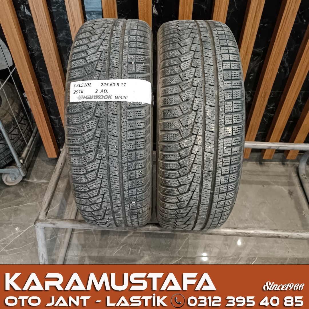 225 60 R 17 HANKOOK W320 99H * 2016 * 2 ADET * CKL5102
