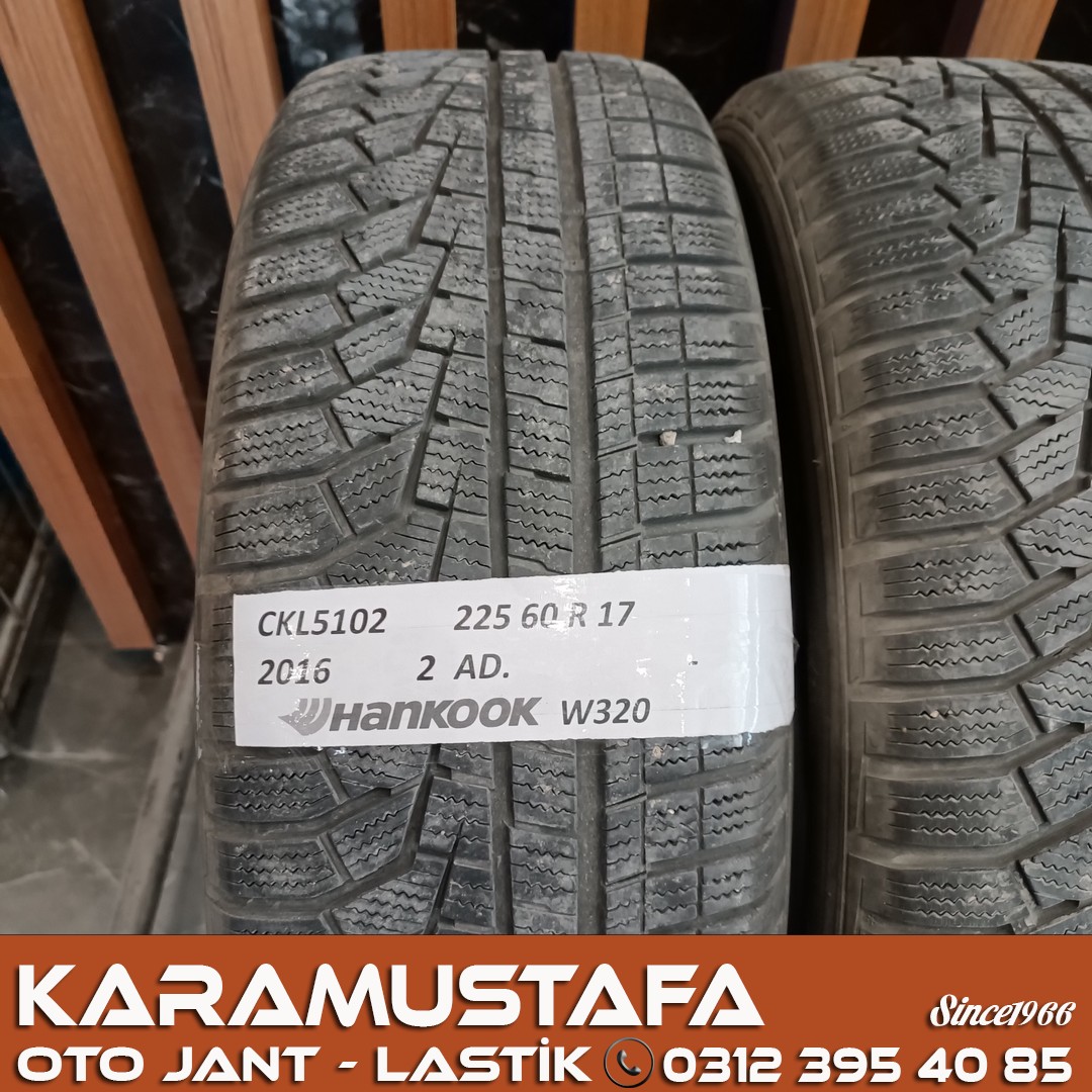 225 60 R 17 HANKOOK W320 99H * 2016 * 2 ADET * CKL5102
