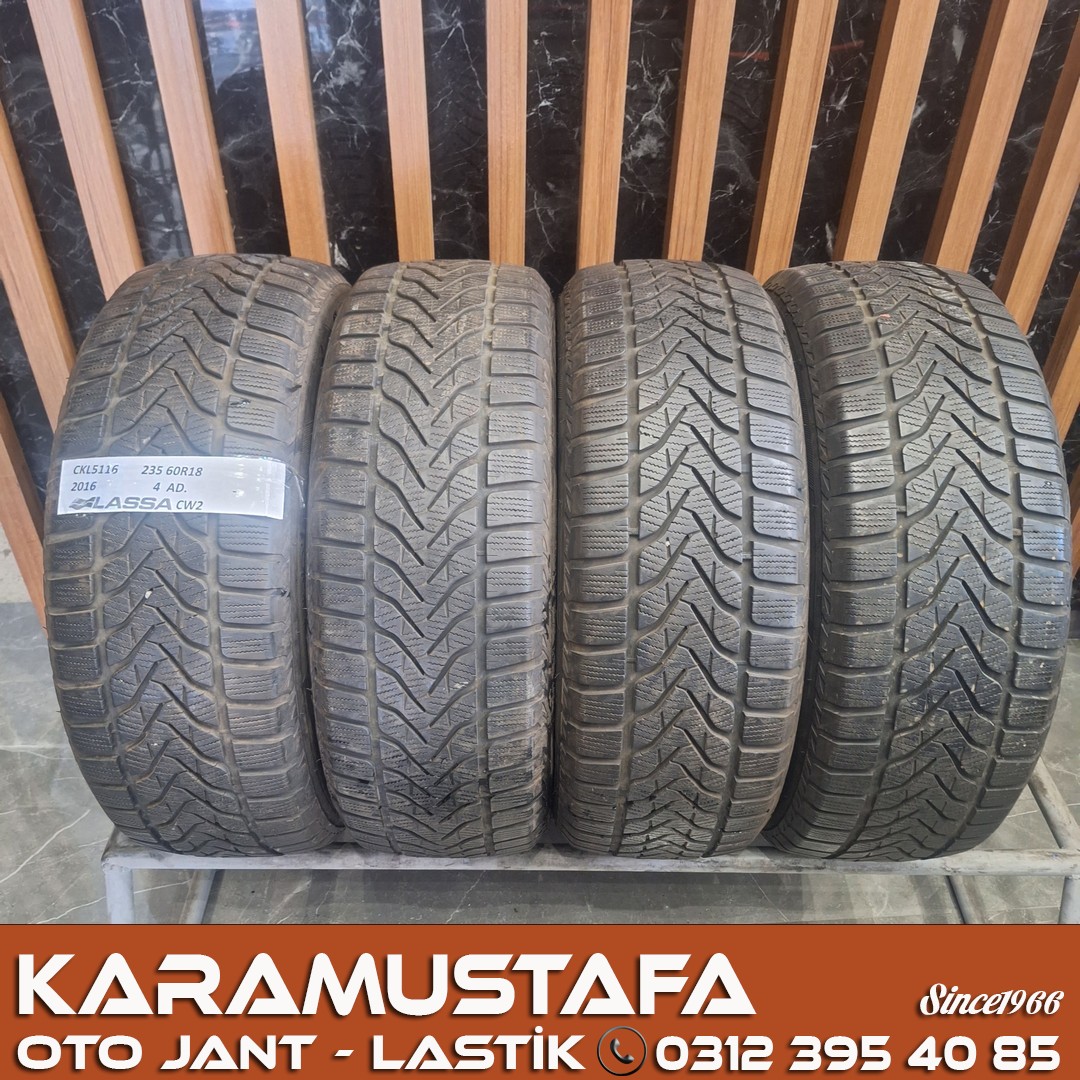 235 60 R 18 LASSA CW2 107H * 2016 * 4 ADET * CKL5116