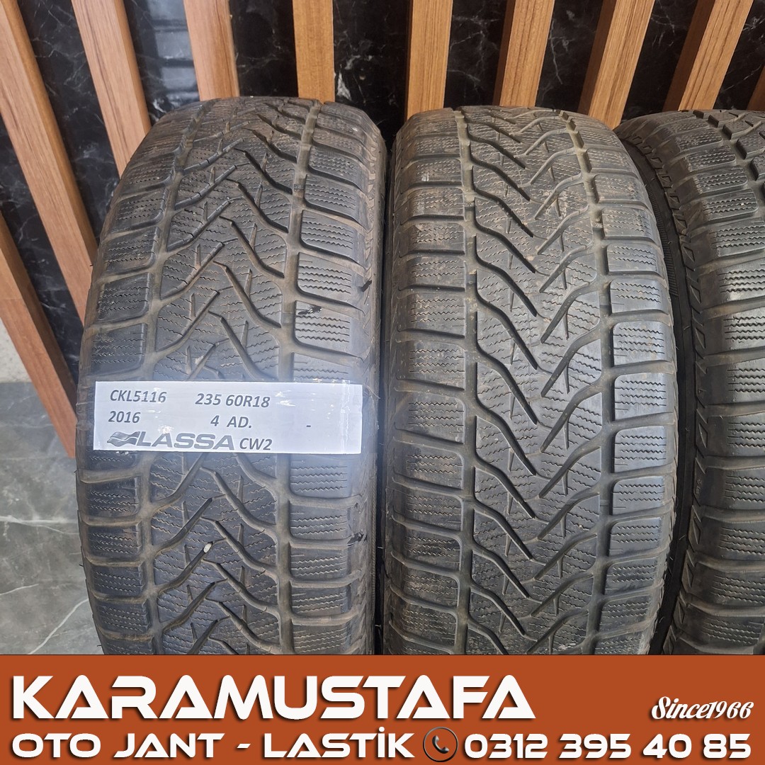 235 60 R 18 LASSA CW2 107H * 2016 * 4 ADET * CKL5116