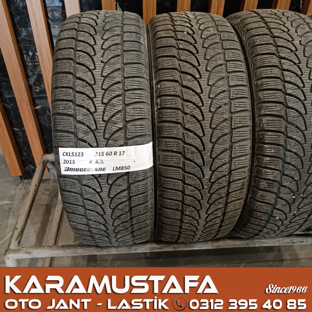 215 60 R 17 BRIDGESTONE LM80 96H * 2015 * 4 ADET * CKL5123