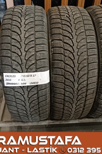 215 60 R 17 BRIDGESTONE LM80 96H * 2015 * 4 ADET * CKL5123