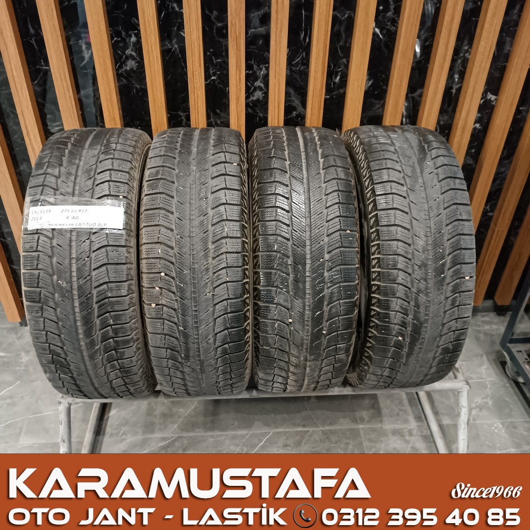 275 65 R 17 MICHELIN LATITUDE X-ICE 115T * 2013 * 4 ADET * CKL5139
