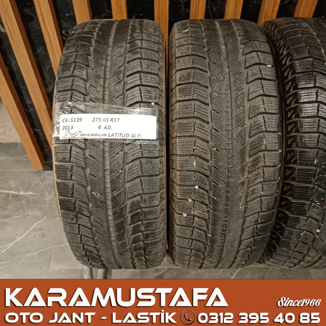 275 65 R 17 MICHELIN LATITUDE X-ICE 115T * 2013 * 4 ADET * CKL5139